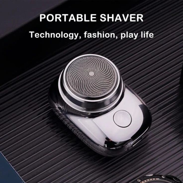 Mini Portable Electric Shaver for Men – USB Rechargeable Travel Beard Trimmer with Stainless Steel Blades