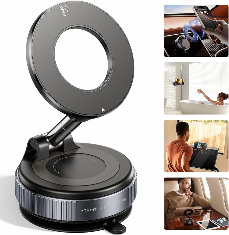 360 Vaccum Magnetic Car Phone Holder