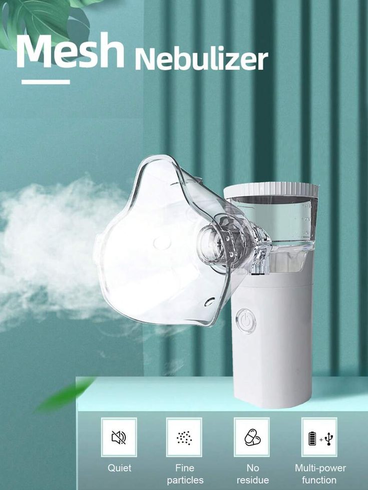 Portable Mesh Nebulizer – Silent Ultrasonic Vaporizer for Asthma, Cold & Cough Relief